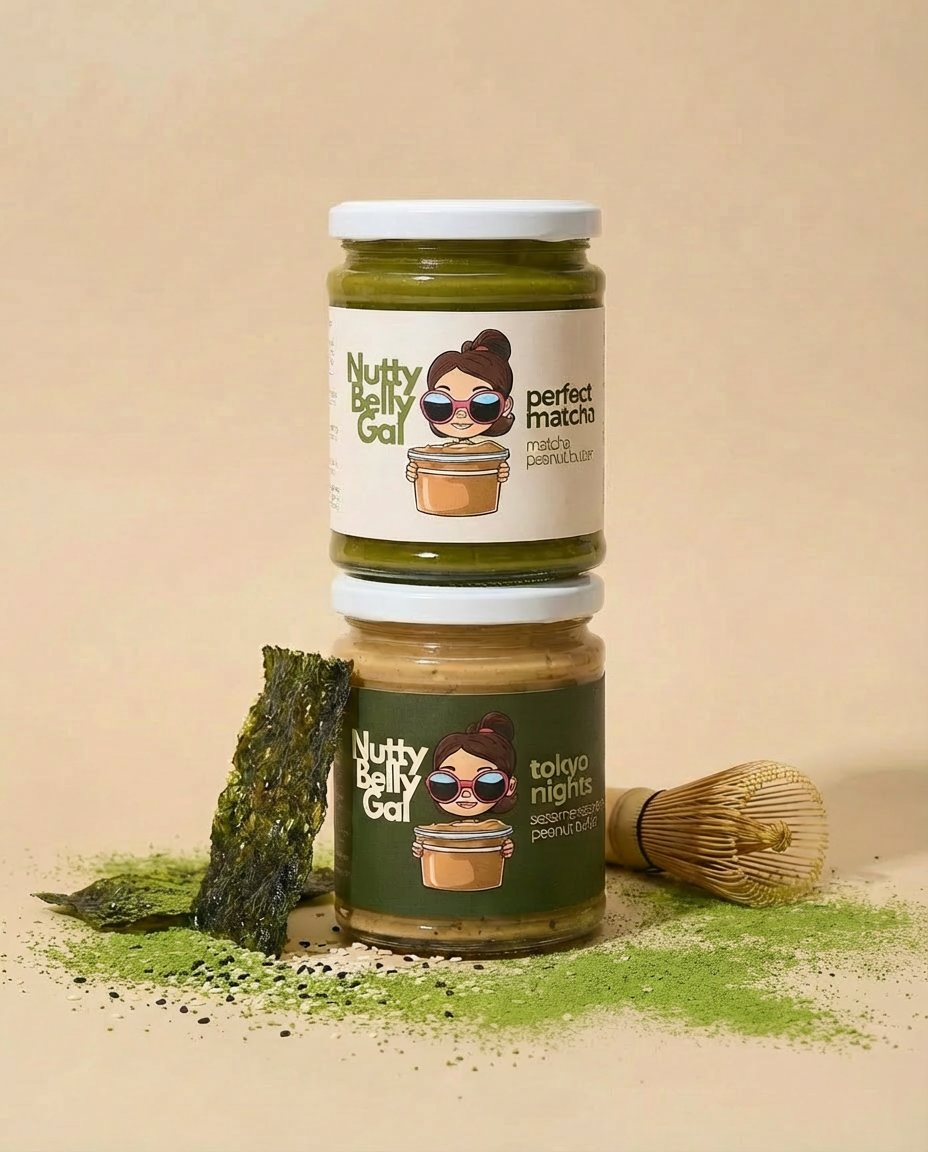 Japanese-Inspired Peanut Butter Bundle: Matcha & Sesame Seaweed Peanut Butter